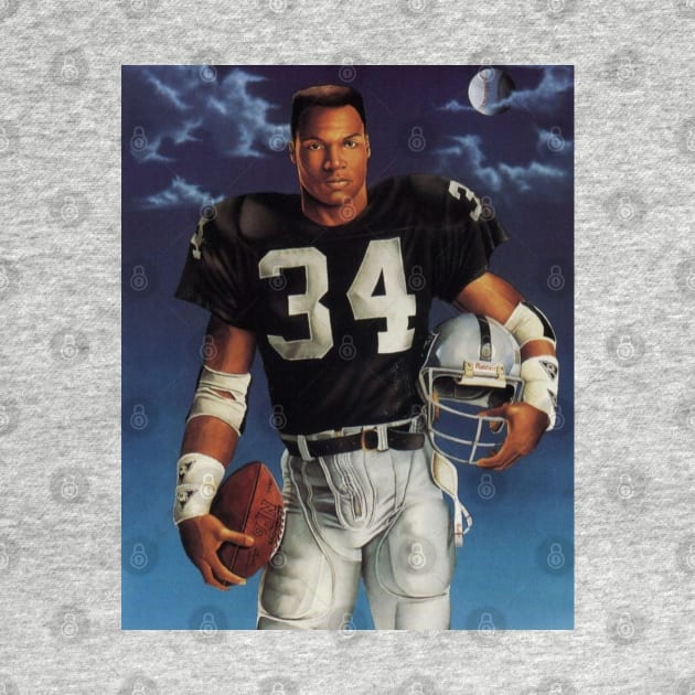 Bo Jackson Raiders Art by capognad